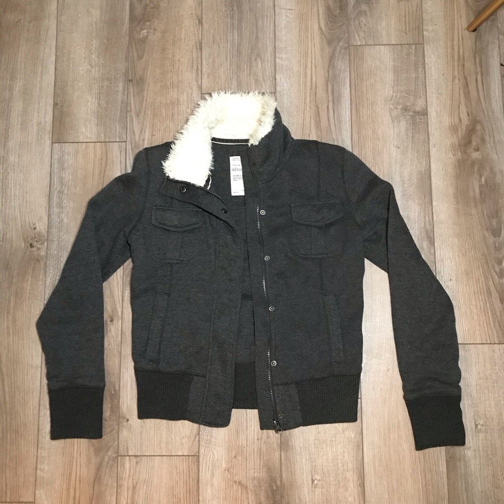 Aeropostale Fur Neck Jacket